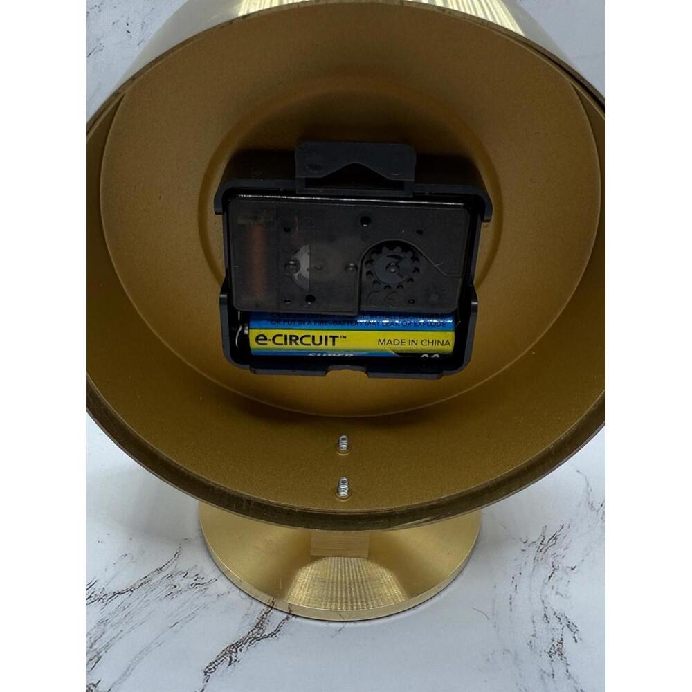 Vintage Howard Miller Nathan George Horwitt Brass Museum Desk Clock Movado MCM - Picture 15 of 16